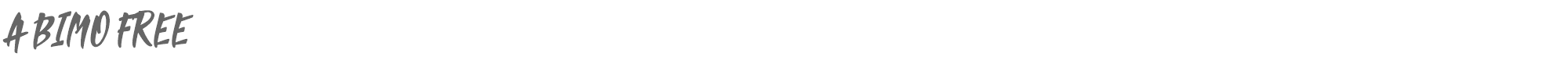 Abimo ABIMO FREE.otf font preview